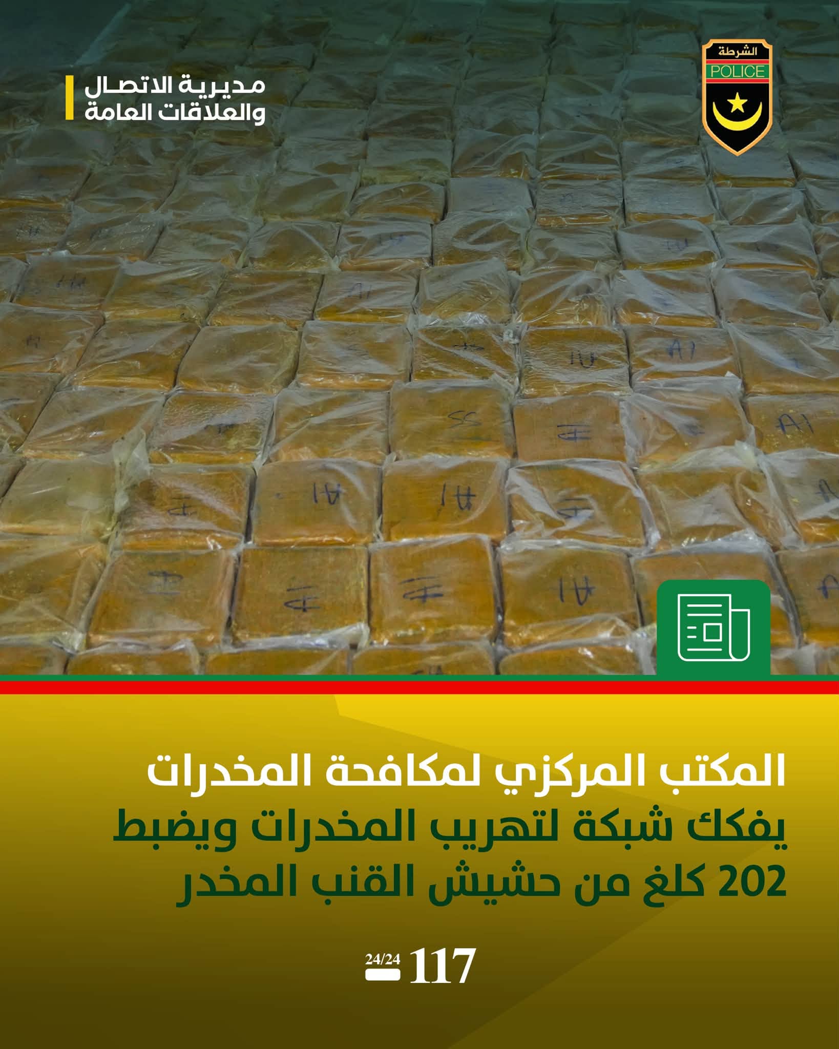 الشرطة تعلن توقيف مشتبه بهم في الاتجار بالمخدرات وحجز كميات منها (بيان)