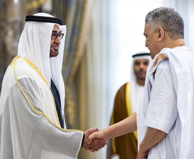 السفير الموريتاني يقدم أوراق اعتماده لدى رئيس دولة الإمارات العربية المتحدة